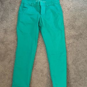 Green khakis from Gap